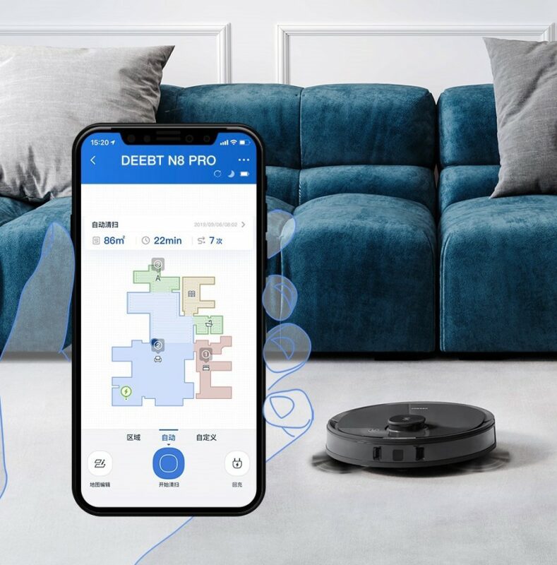 robot hút bụi tạo bản đồ nhà
