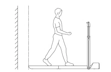 Hướng dẫn sử dụng máy chạy bộ WalkingPad - Hướng dẫn an toàn khoảng cách phía sau