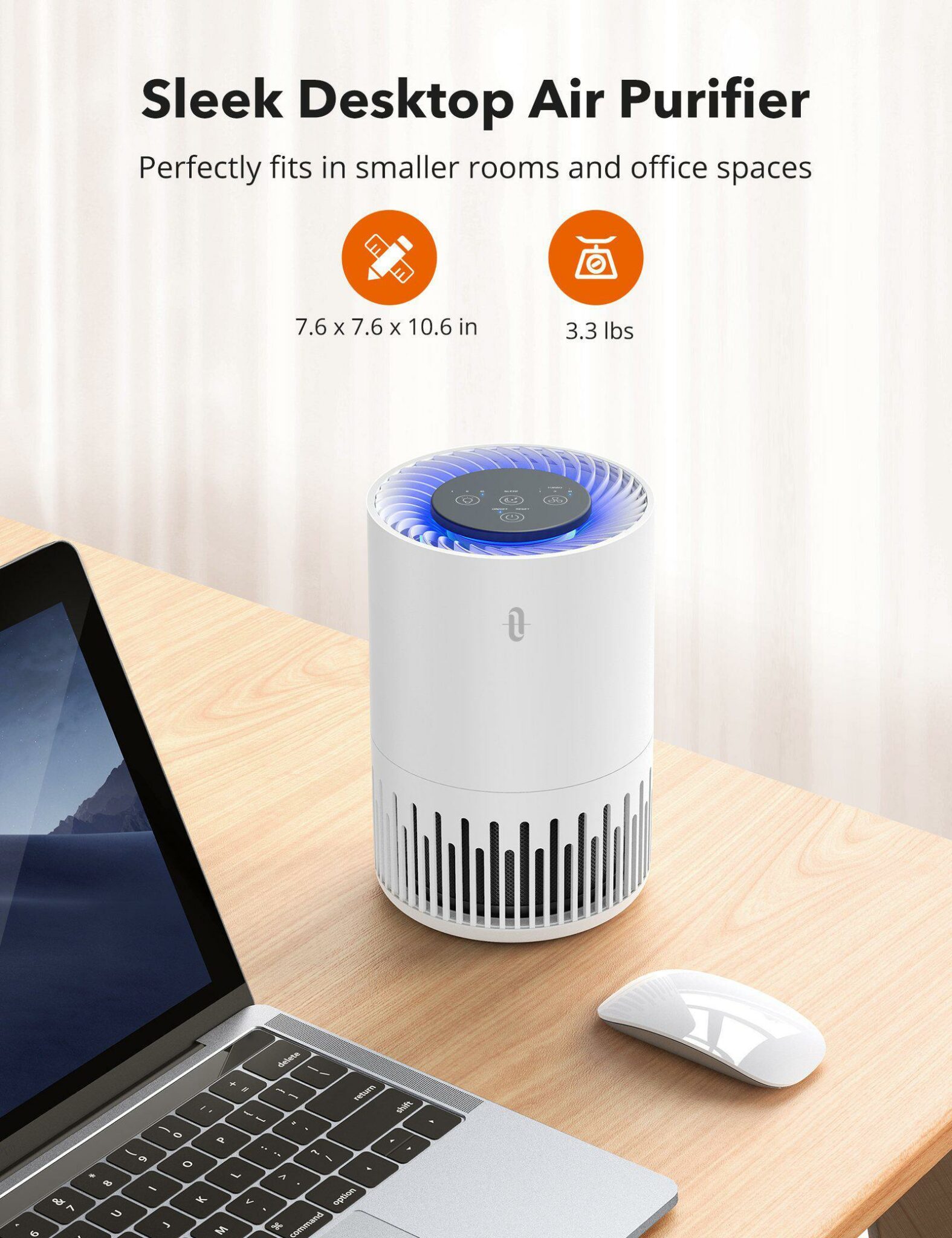 Máy lọc không khí để bàn kiểu dáng đẹp