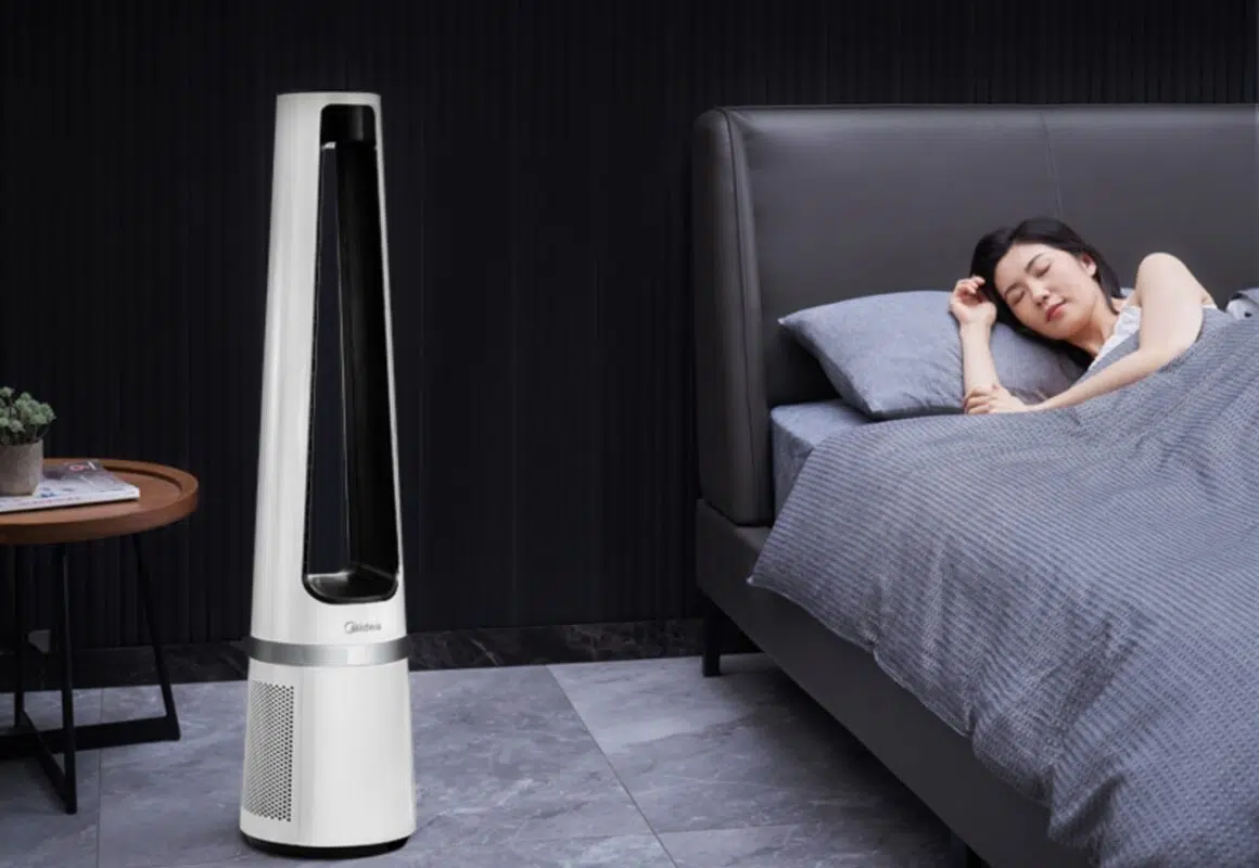 Sử dụng quạt không cánh Midea AMS150-C vào ban đêm để tiết kiệm điện