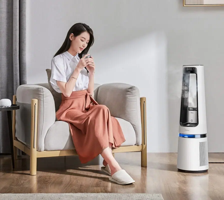 Quạt không cánh Midea AMS150E-SJ với thiết kế phong cách thời thượng