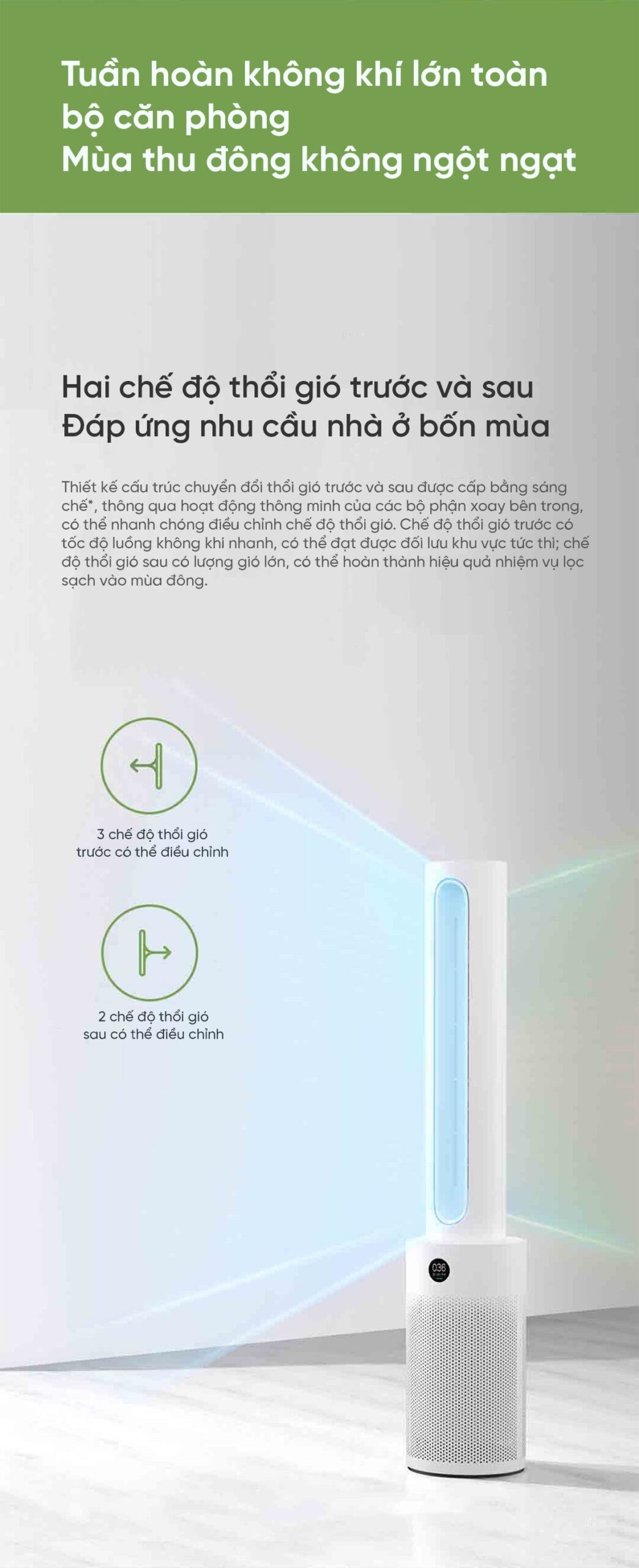 Xiaomi Mijia WYJHS01ZM quạt không cánh lọc không khí