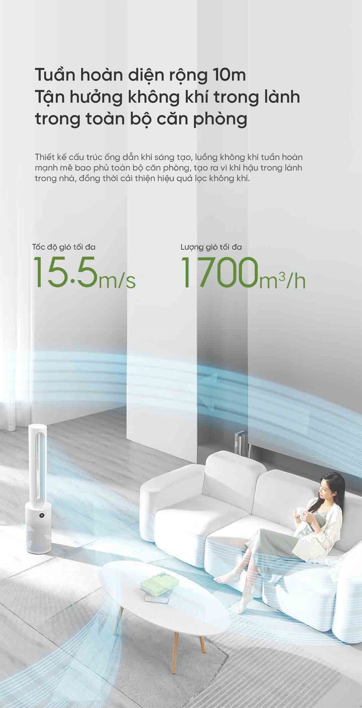 Xiaomi Mijia WYJHS01ZM quạt không cánh lọc không khí