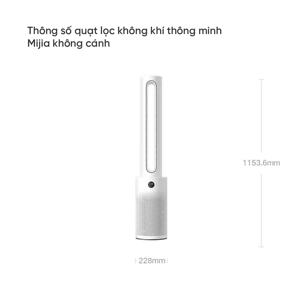 Xiaomi Mijia WYJHS01ZM quạt không cánh lọc không khí