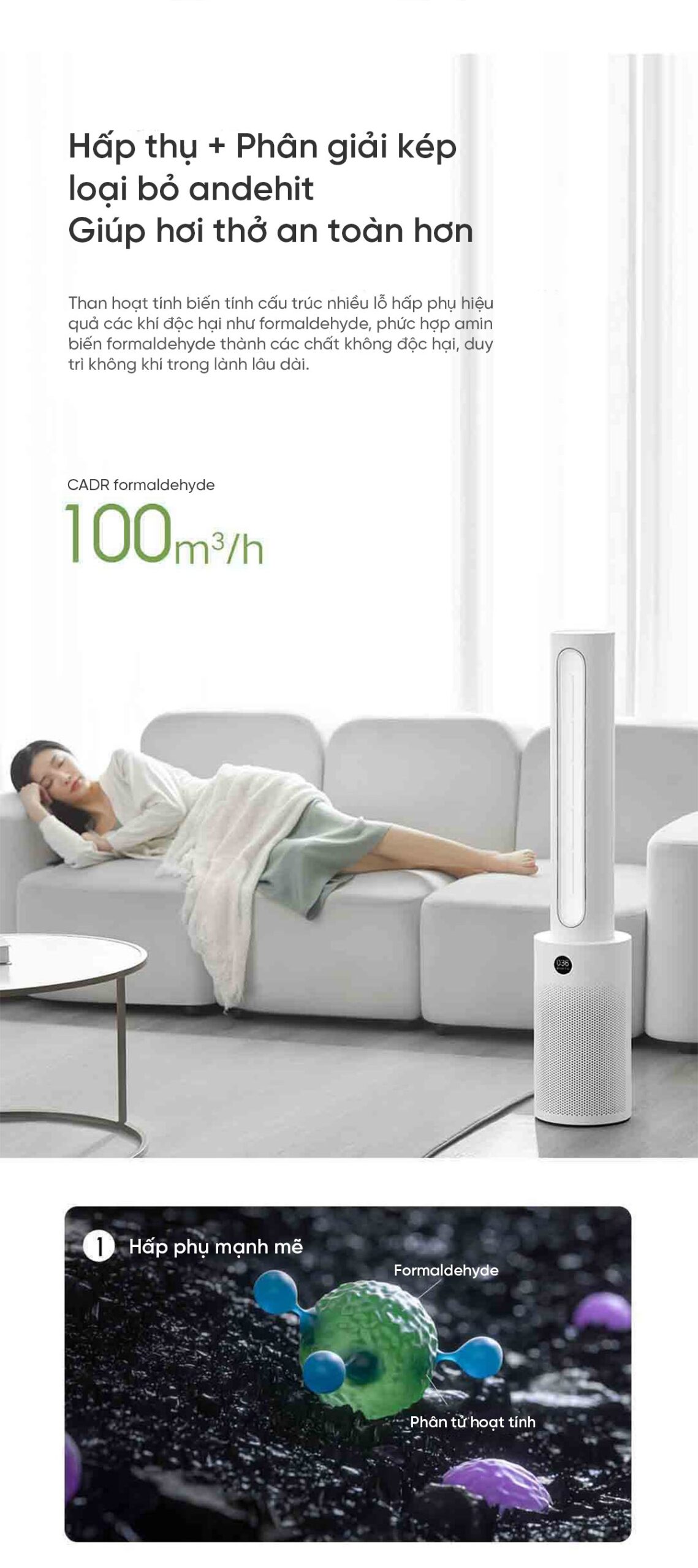 Xiaomi Mijia WYJHS01ZM quạt không cánh lọc không khí