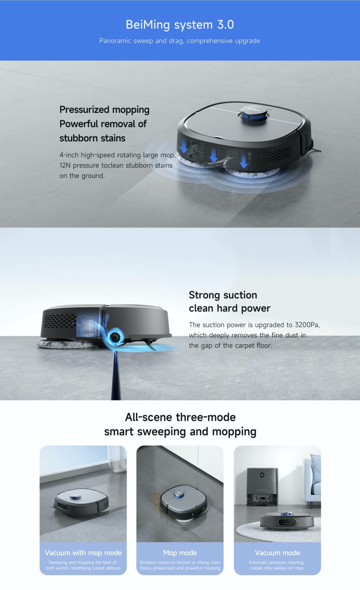 Robot hút bụi lau nhà XCLEA H60