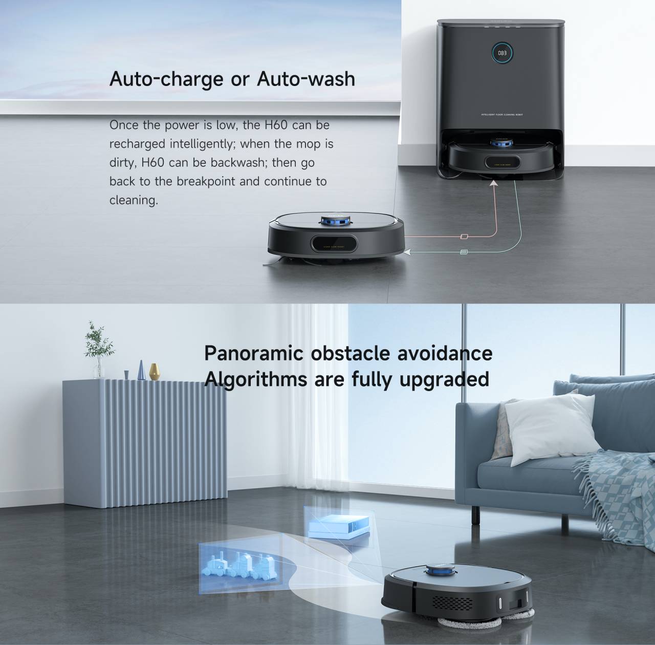 Robot hút bụi lau nhà XCLEA H60