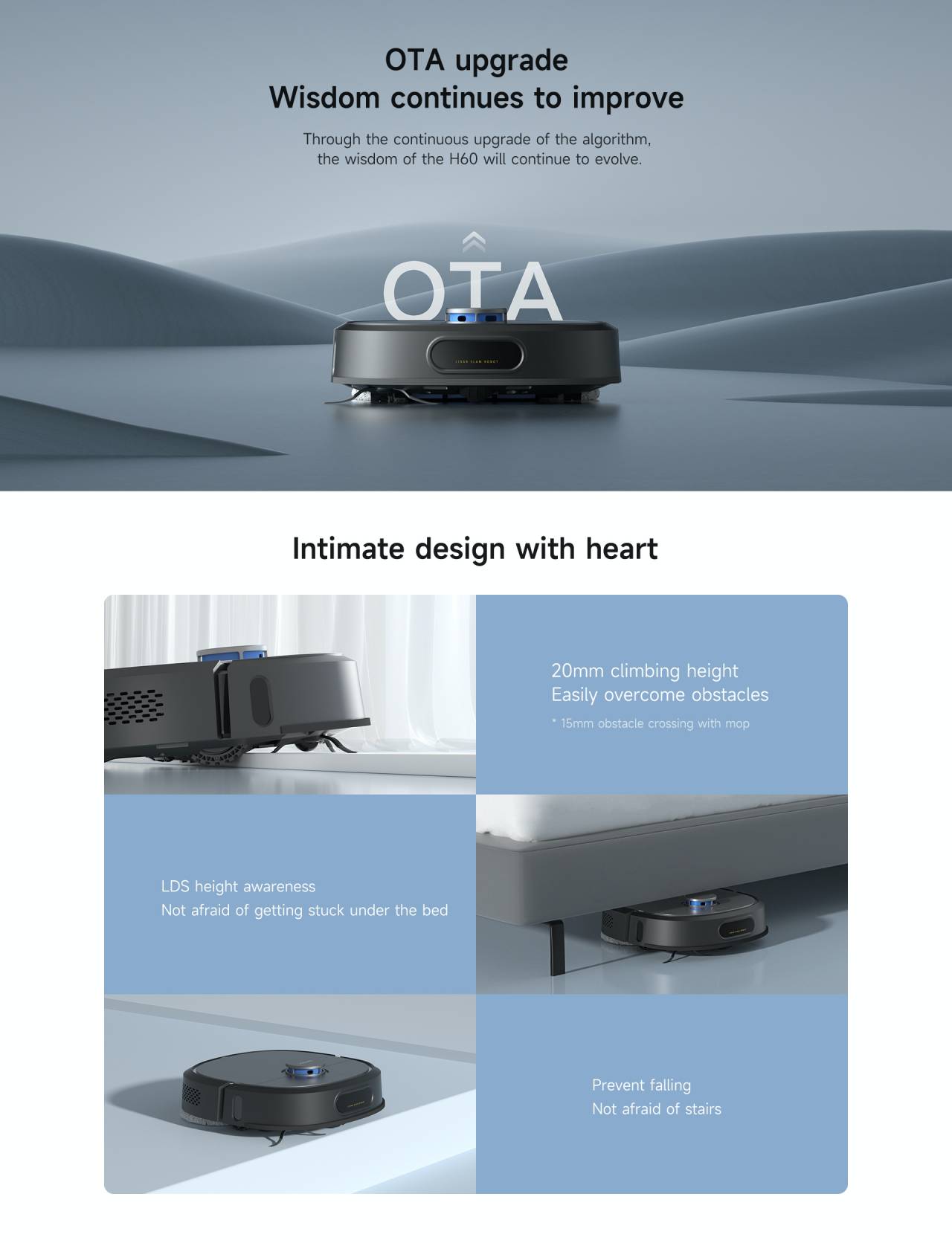 Robot hút bụi lau nhà XCLEA H60