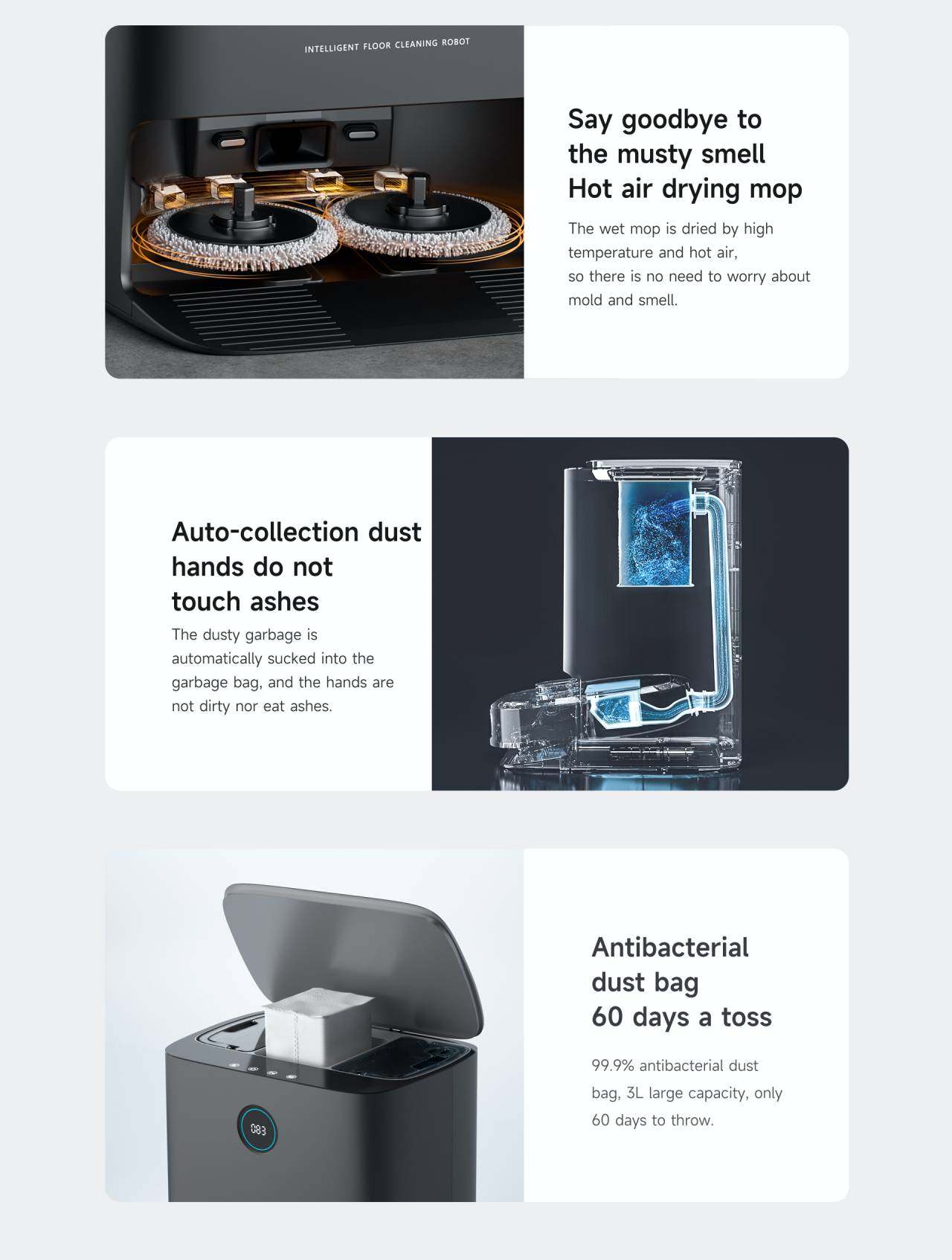Robot hút bụi lau nhà XCLEA H60