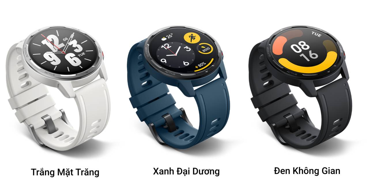 Xiaomi Watch S1 Active bao gồm 3 sự lựa chọn