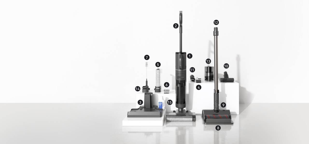 Phụ kiện đi kèm của Dreame M12 Combo
