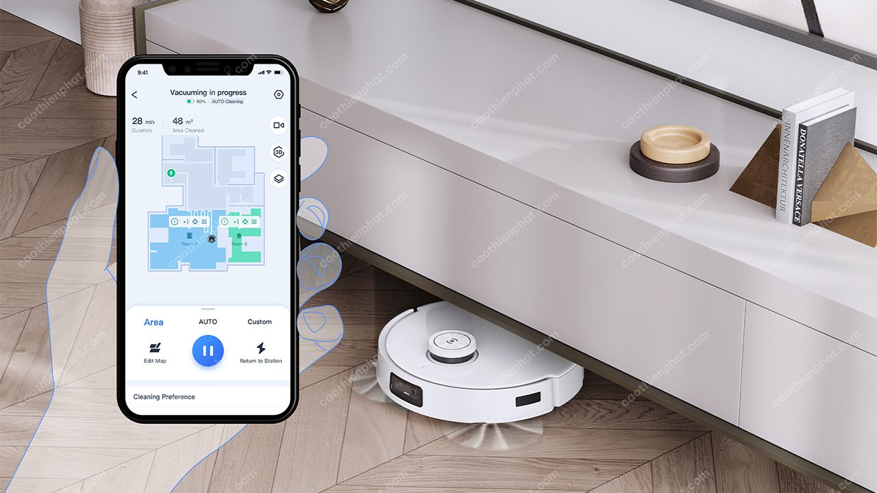 Quản lý bằng ứng dụng và bản đồ 3D