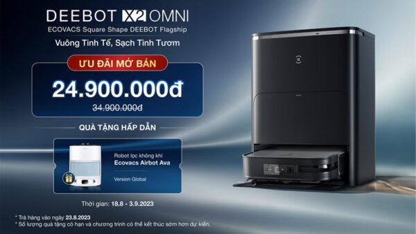Ưu đãi mở bán Ecovacs Deebot X2 OMNI