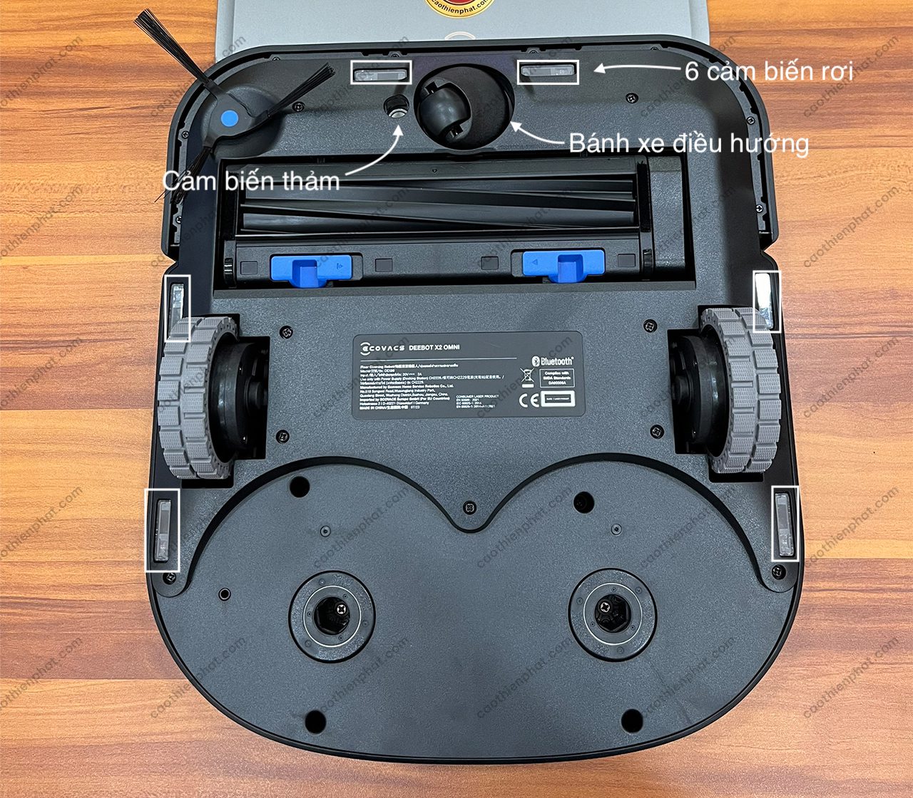 Các bộ phận bên dưới X2 OMNI
