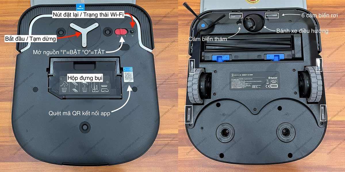 Ecovacs X2 OMNI với thiết kế hiện đại