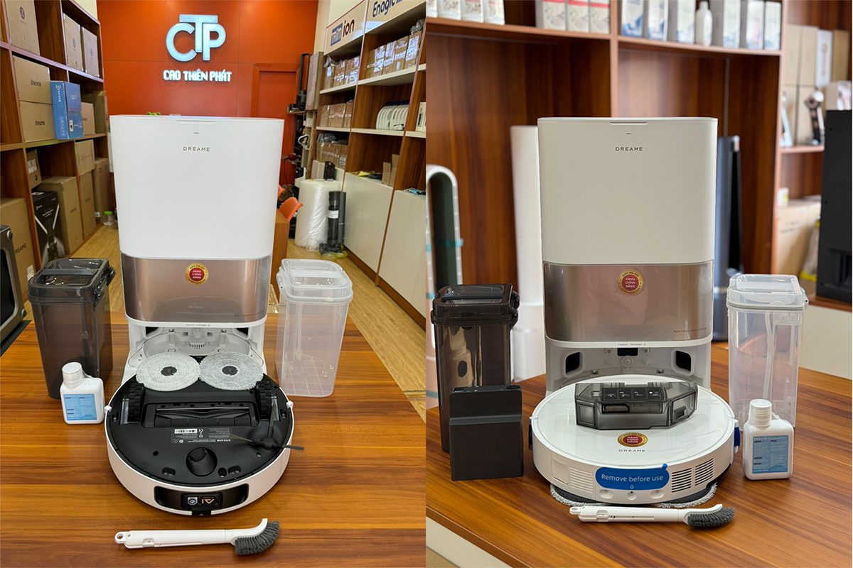 Hình ảnh trên và dưới robot Dreame L10S Pro Ultra