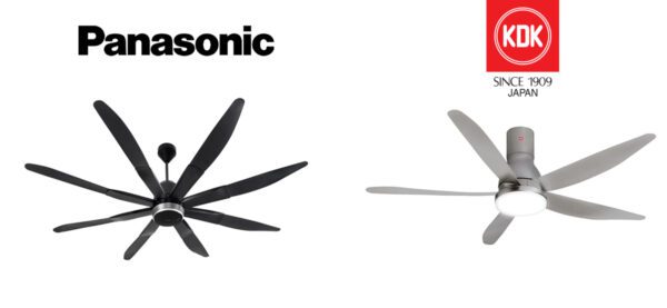quạt trần Panasonic và quạt trần KDK