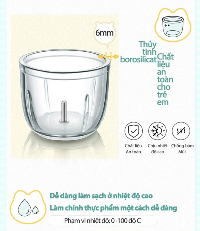 Máy xay thực phẩm đa năng Bear QSJ-B01P1