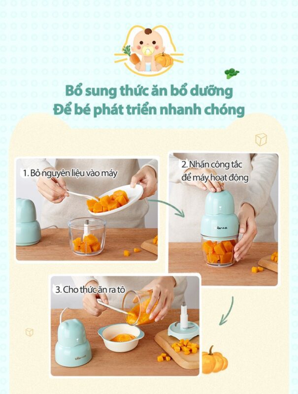 Máy xay thực phẩm đa năng Bear QSJ-B01P1