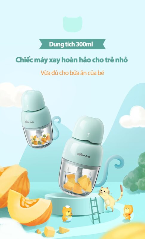 Máy xay thực phẩm đa năng Bear QSJ-B01P1