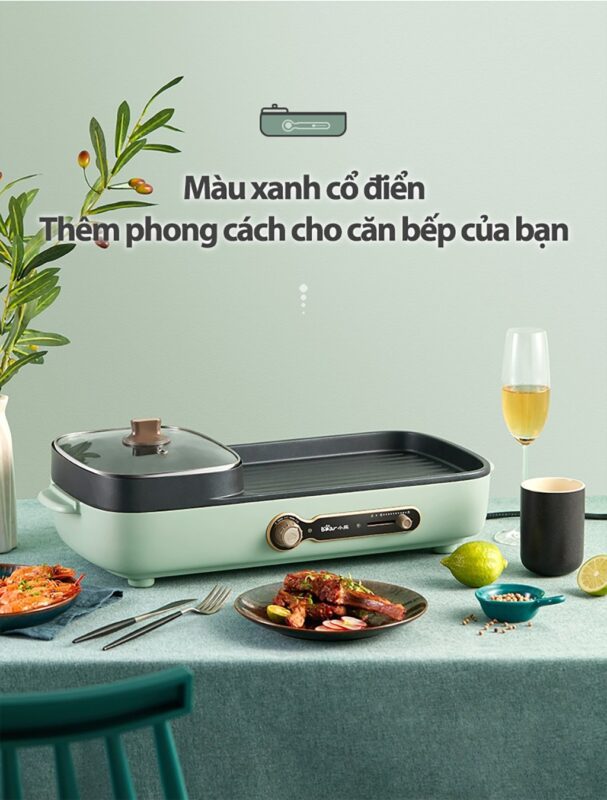 Bếp nướng và lẩu đa năng Bear DKL-C15G1
