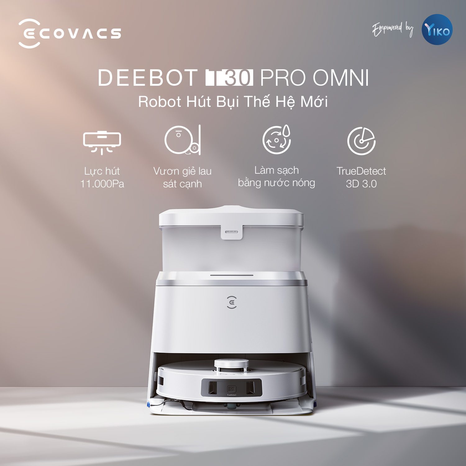 Ecovacs T30 Pro OMNI robot thế hệ mới