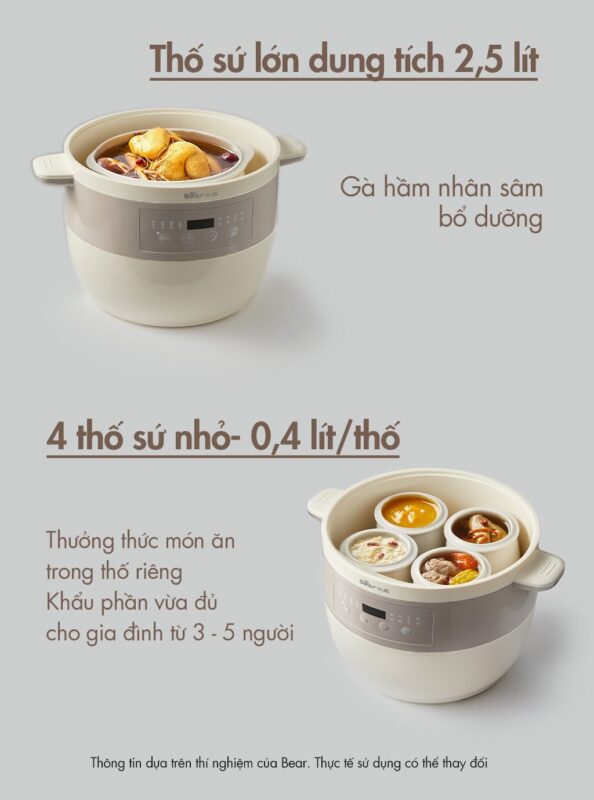 Nồi nấu chậm Bear DDZ-B25Q3