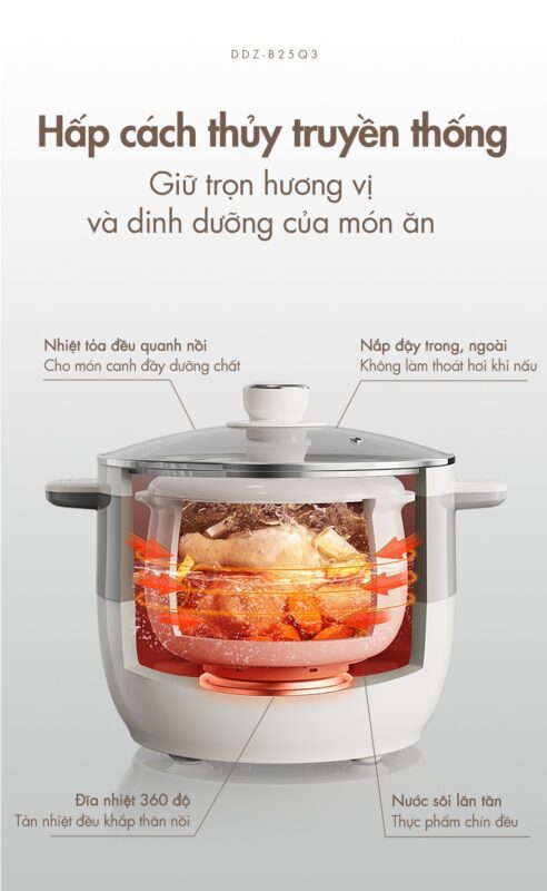 Nồi nấu chậm Bear DDZ-B25Q3