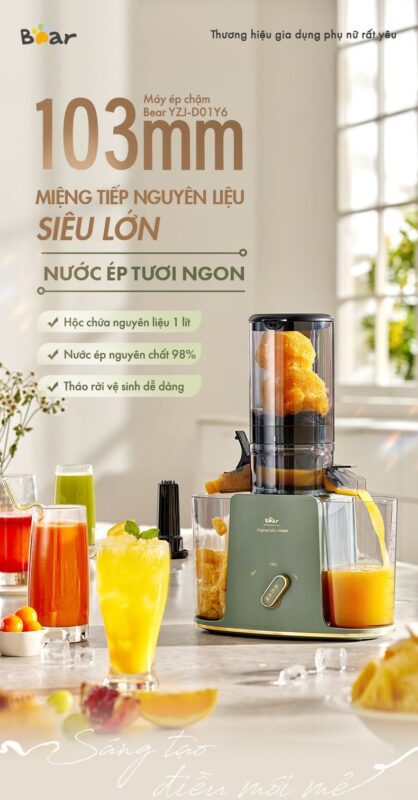 Máy ép chậm đa năng Bear YZJ-D01Y6