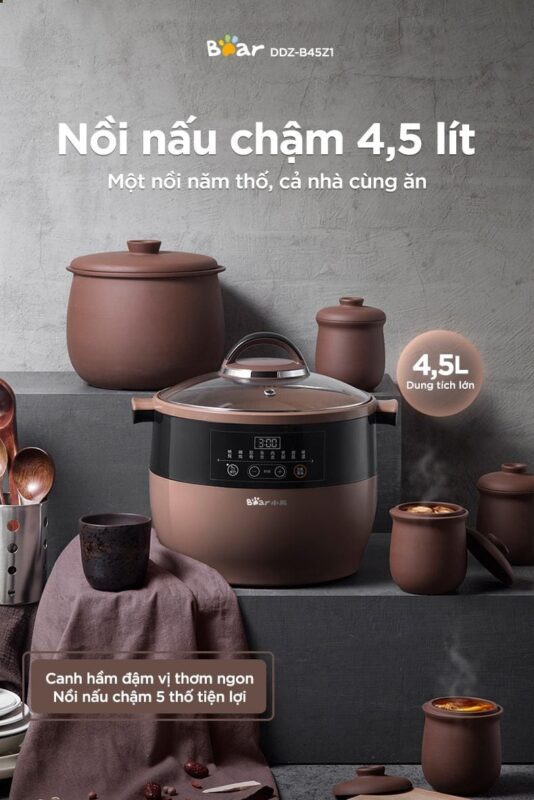 Nồi nấu chậm Bear DDZ-B45Z1
