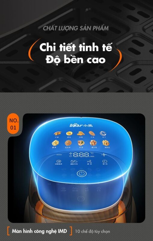 Nồi chiên không dầu Bear QZG-F15G1