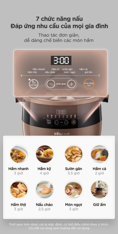 Nồi nấu chậm Bear DDZ-B45Z1