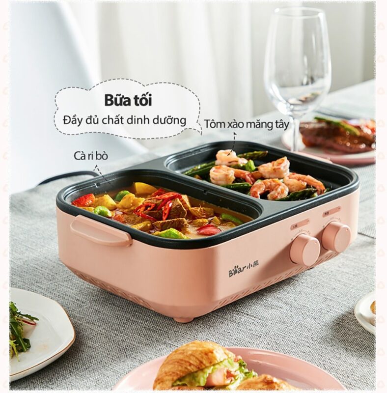 Bếp nướng và lẩu đa năng Bear DKL-C12D1