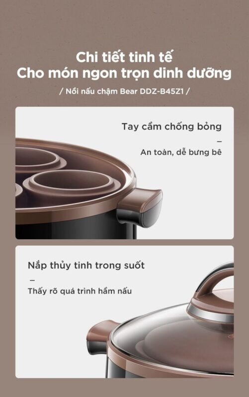 Nồi nấu chậm Bear DDZ-B45Z1