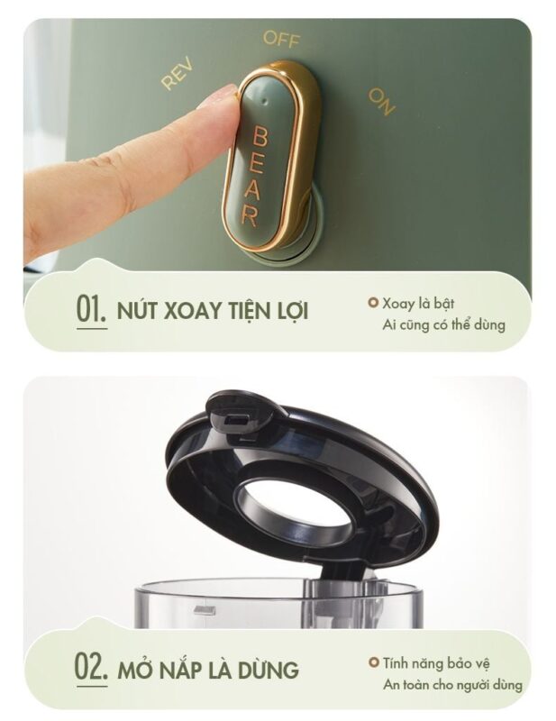 Máy ép chậm đa năng Bear YZJ-D01Y6