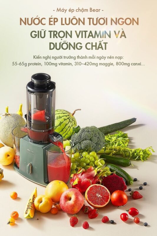 Máy ép chậm đa năng Bear YZJ-D01Y6