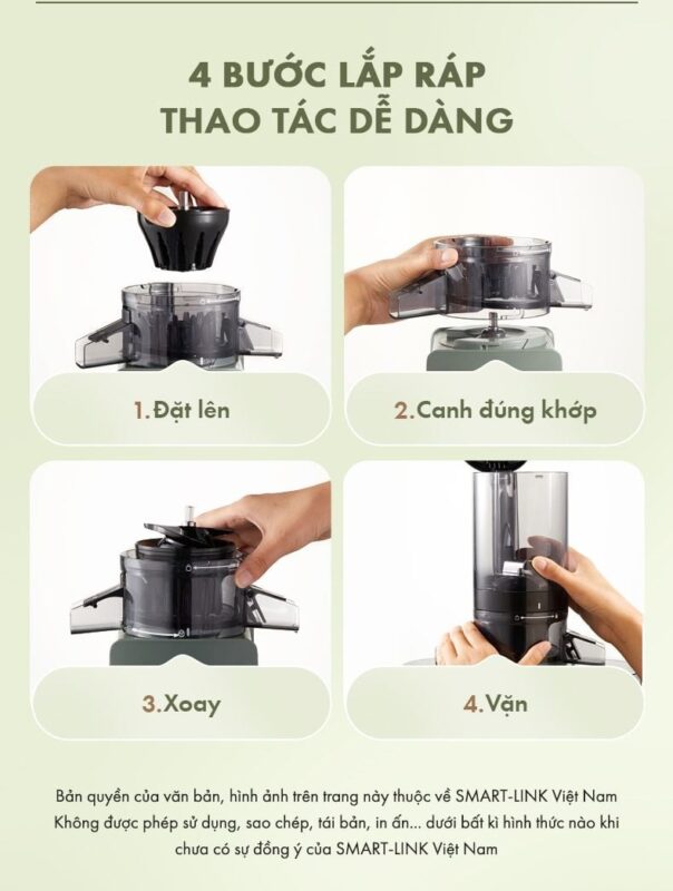 Máy ép chậm đa năng Bear YZJ-D01Y6