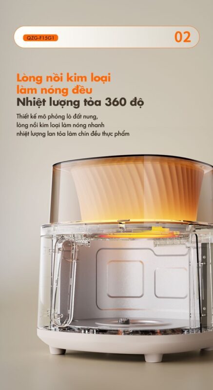 Nồi chiên không dầu Bear QZG-F15G1