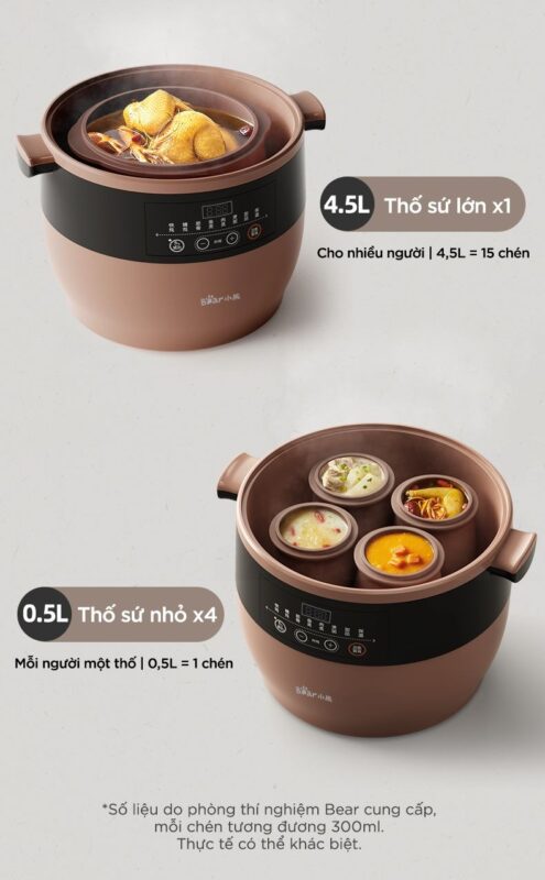 Nồi nấu chậm Bear DDZ-B45Z1