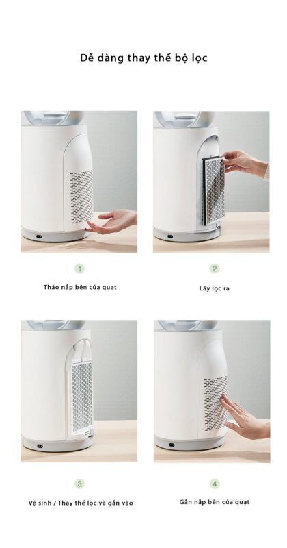 Lọc bụi thay thế quạt không cánh Keheal A3, Keheal A4, Keheal A4 Pro