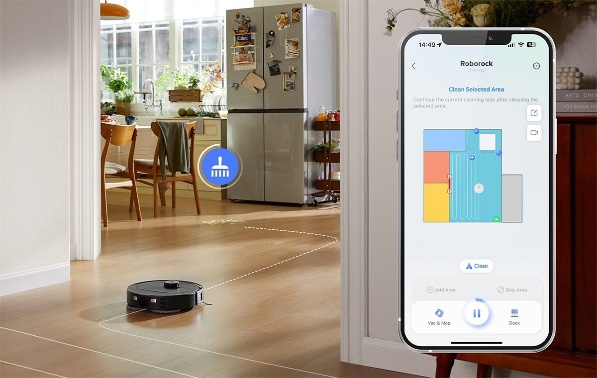 Roborock App làm sạch lại