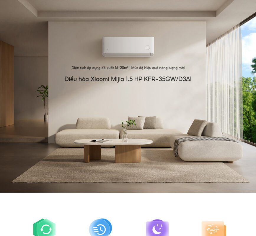 Điều hòa Xiaomi Mijia 1.5 HP KFR-35GW_D3A1