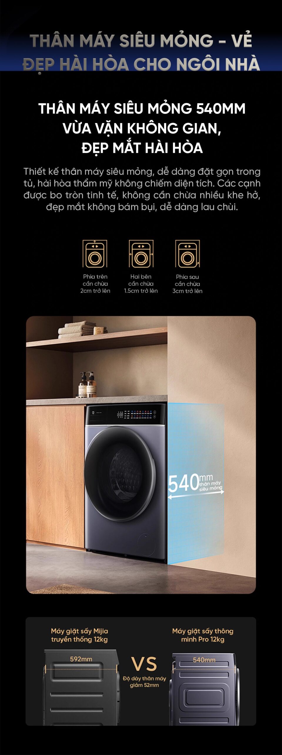 Máy giặt sấy Xiaomi Mijia MJ303, Giặt 12kg, Sấy 9kg
