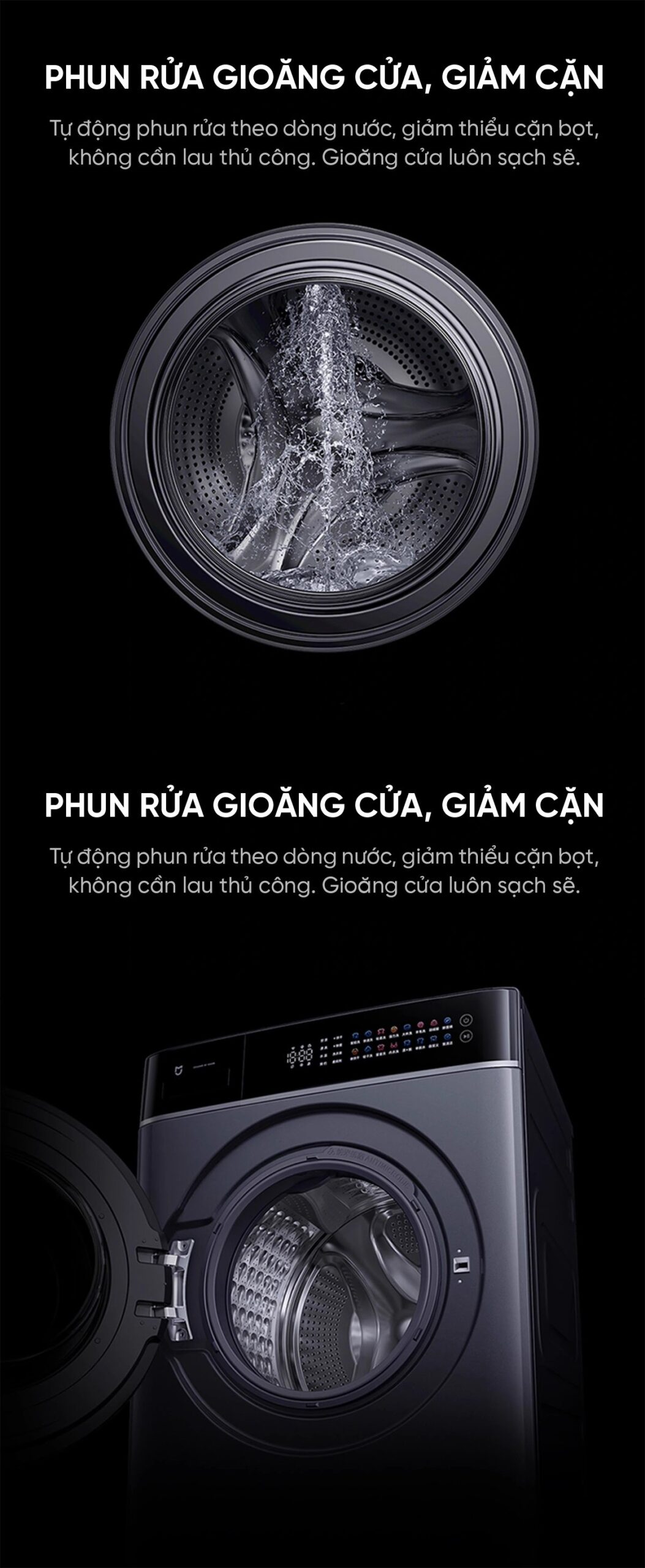 Máy giặt sấy Xiaomi Mijia MJ303, Giặt 12kg, Sấy 9kg