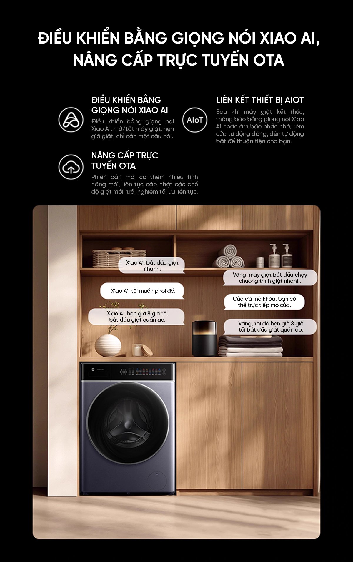Máy giặt sấy Xiaomi Mijia MJ303, Giặt 12kg, Sấy 9kg