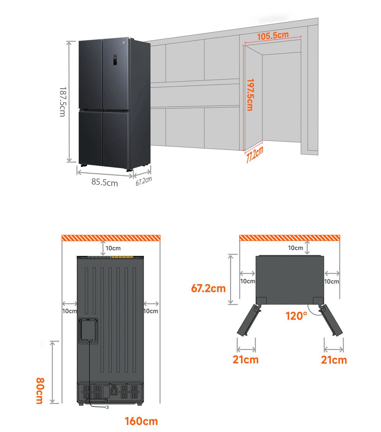 Tủ lạnh Xiaomi Mijia 520L