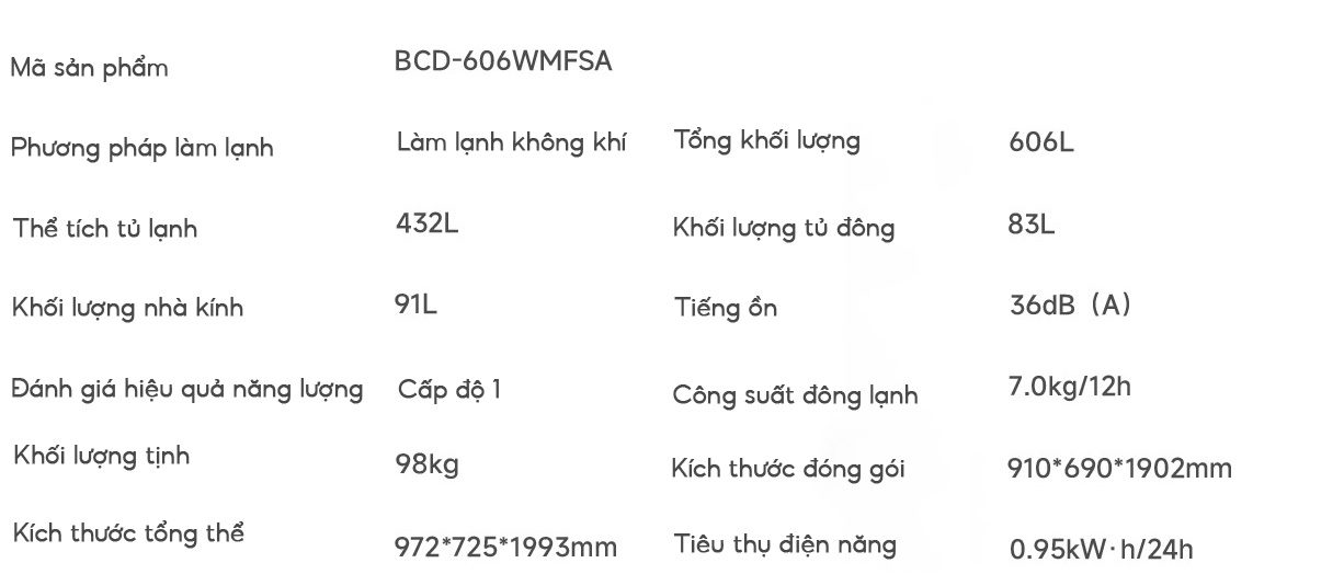 Tủ lạnh Xiaomi Mijia 606L