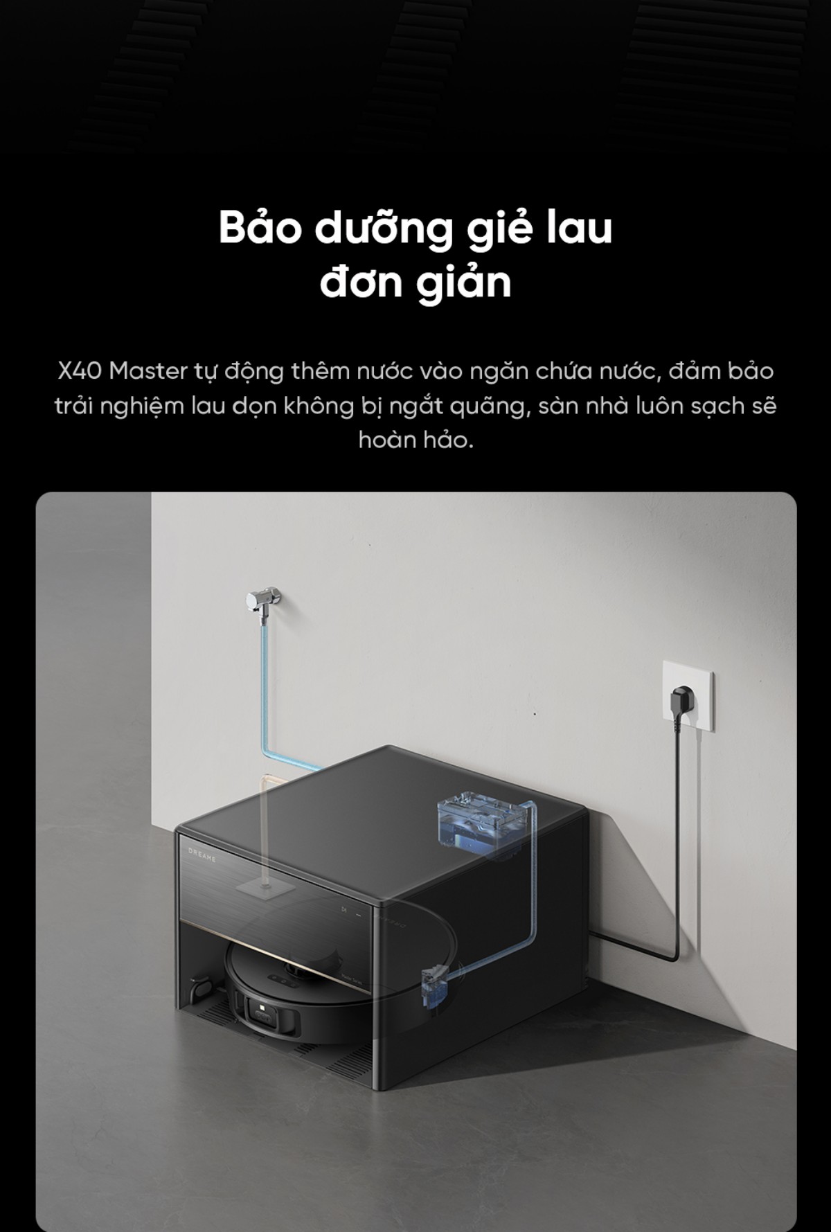 Robot hút bụi Dreame X40 Master