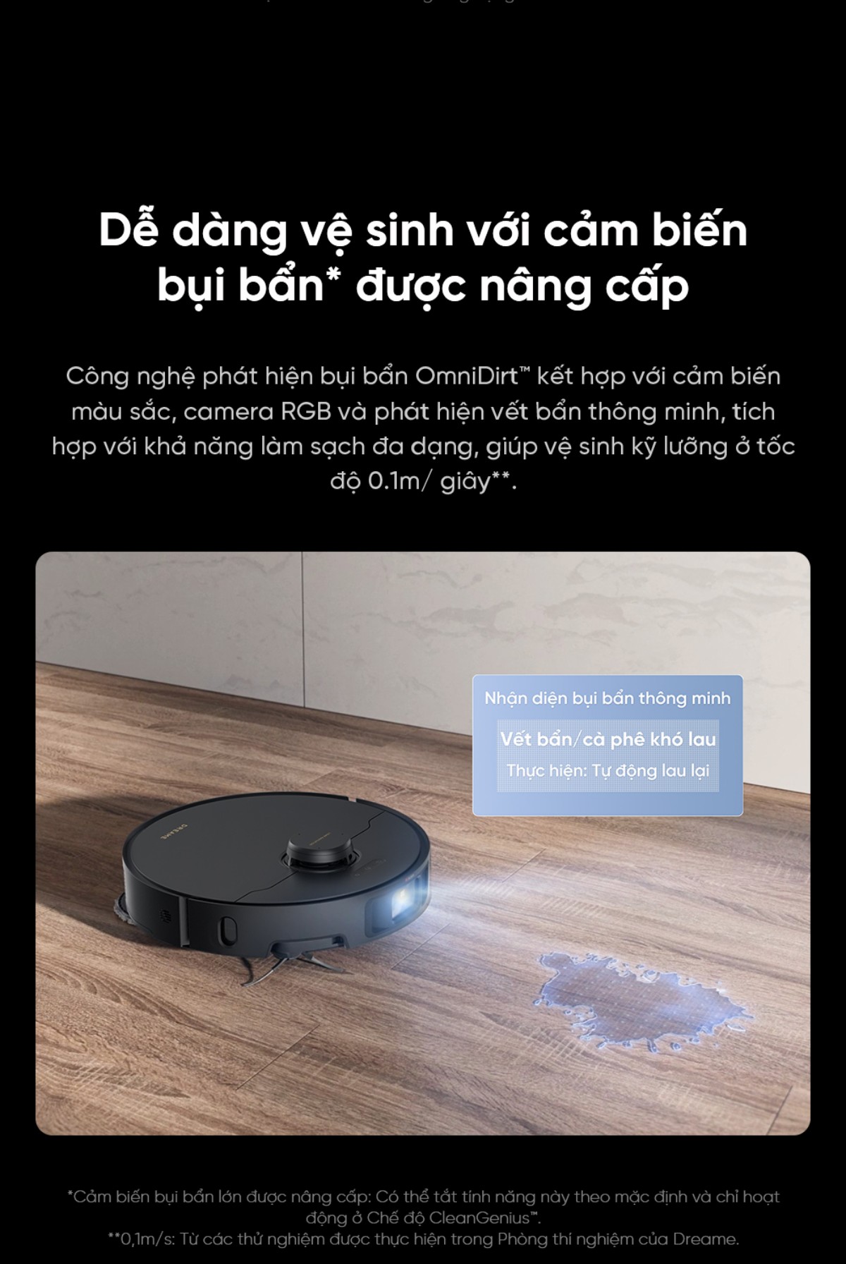 Robot hút bụi Dreame X40 Master
