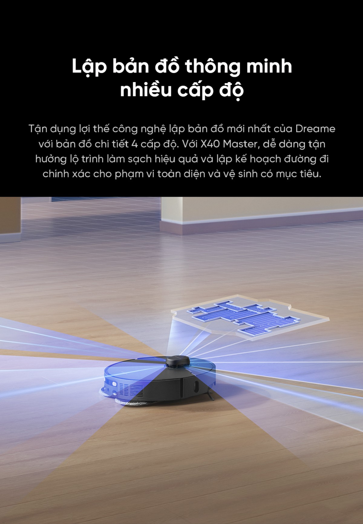Robot hút bụi Dreame X40 Master